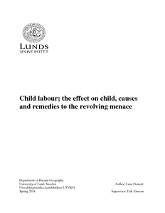 child labour causes effects and solutions